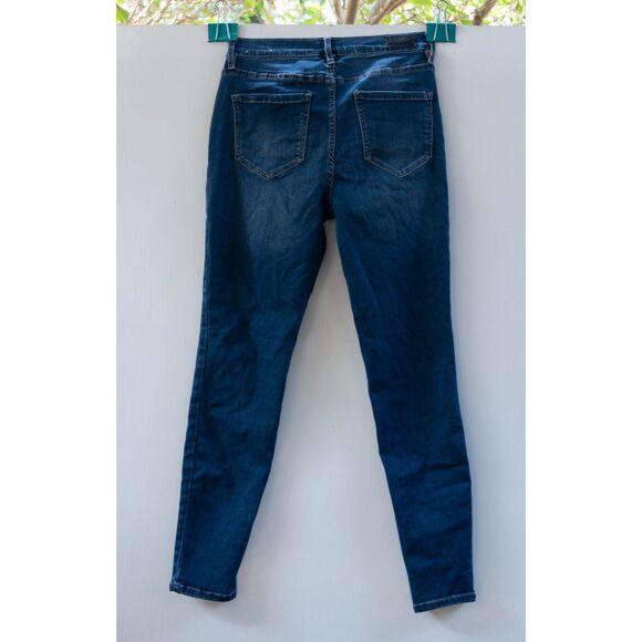 Nicole Miller STUDIO Women's Dark Blue Denim High Rise Skinny Jeans Size 4 - Picture 5 of 5